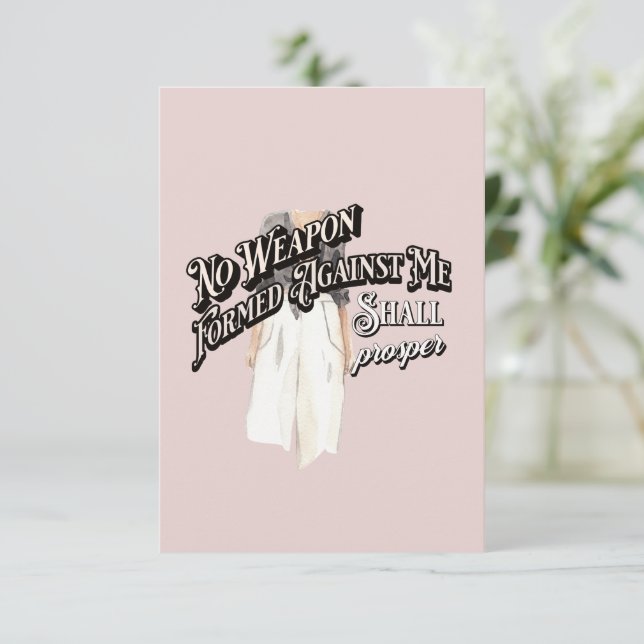 Personalisiertes Kartenpaket mit biblischem Sprich Mitteilungskarte (Stehend Vorderseite)