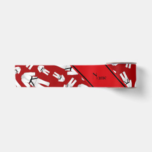 Personalisiertes Kartiermuster Satinband