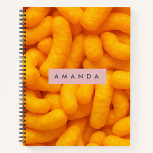 Personalisiertes Käsestangen-Snack-Muster Notizbuch