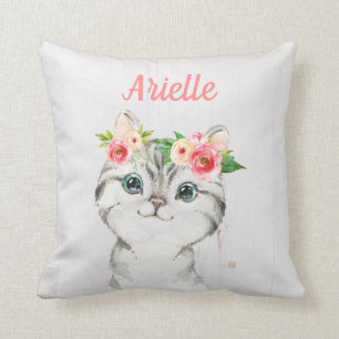 Personalisiertes Kätzchen-Kissen, Katzen-Kissen Kissen