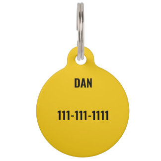 Personalisiertes Katzen-ID-Armband mit MW-Monogram Haustiermarke