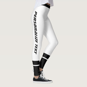 Personalisiertes Katzenfoto Katzenmutter Weiß Schw Leggings