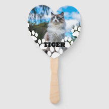 Personalisiertes Katzenhandfächer mit Foto