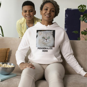 Personalisiertes Katzenmutter-Asche- und Schwarz-Z Hoodie