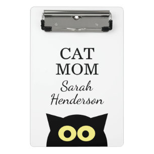 Personalisiertes Katzenmutter-Clipboad mit süßer K Mini Klemmbrett