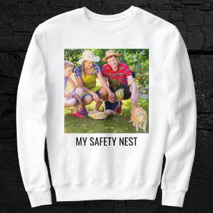 Personalisiertes Katzenmutter-Familien-Tierfoto Sc Sweatshirt