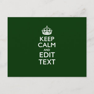 Personalisiertes Keep Calm And Have Your Text auf Postkarte
