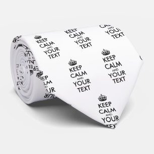 Personalisiertes KEEP CALM und DEIN TEXT Krawatte