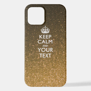 Personalisiertes KEEP CALM UND Ihr Text iPhone 12 Hülle