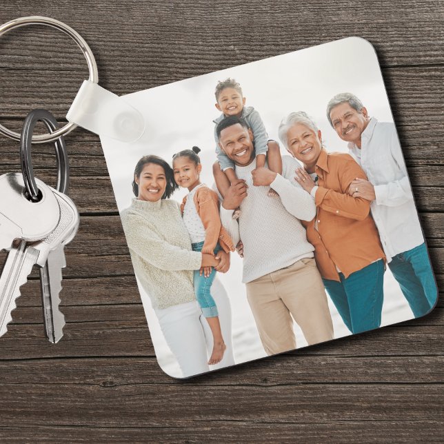 Personalisiertes Keepake-Foto Schlüsselanhänger (Personalized Family Double Sided Two Photo keychain)