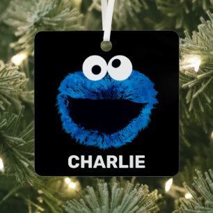 Personalisiertes Keksmonster   Trend Wasserfarbe Ornament Aus Metall