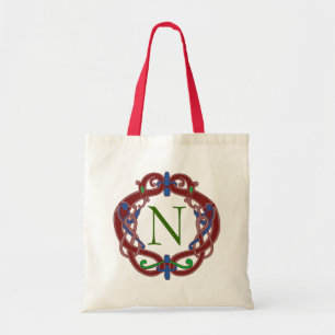 Personalisiertes keltisches Design mit Monogramm-A Tragetasche