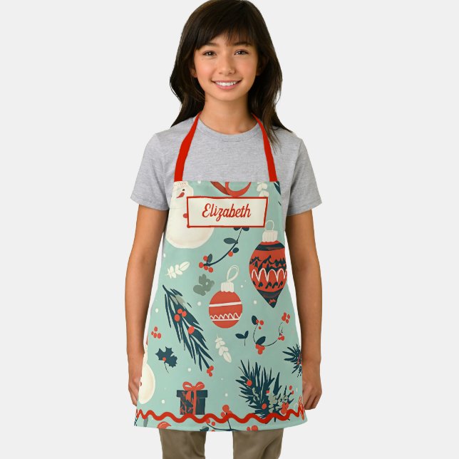 Personalisiertes Kids Holiday Backen Schürze (Insitu)