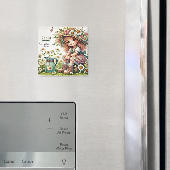 Personalisiertes Kind des Gottesmädchens Magnet (In Situ (Kühlschrank))