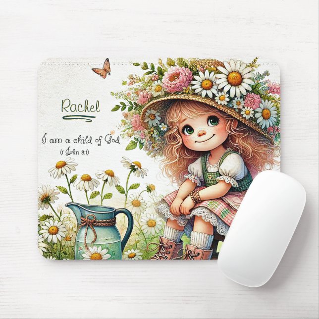 Personalisiertes Kind des Gottesmädchens Mousepad (Mit Mouse)