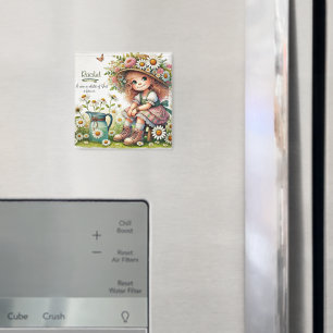 Personalisiertes Kind Gottes Daisy Mädchen Magnet