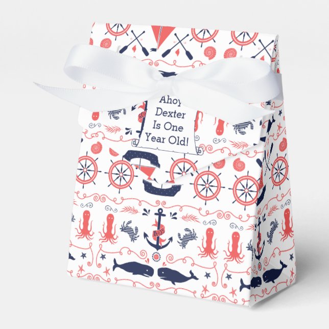 Personalisiertes Kind im Alter von einem Jahr Part Geschenkschachtel (Vorderseite)