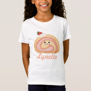 Personalisiertes Kinder-T-Shirt mit Erdbeer-Roulad T-Shirt