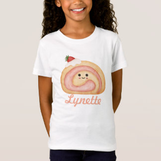 Personalisiertes Kinder-T-Shirt mit Erdbeer-Roulad T-Shirt