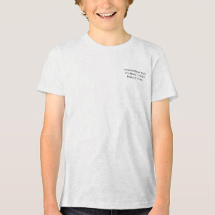Personalisiertes Kinder-Tri-Blend-T-Shirt - Mach e Tri-Blend Shirt