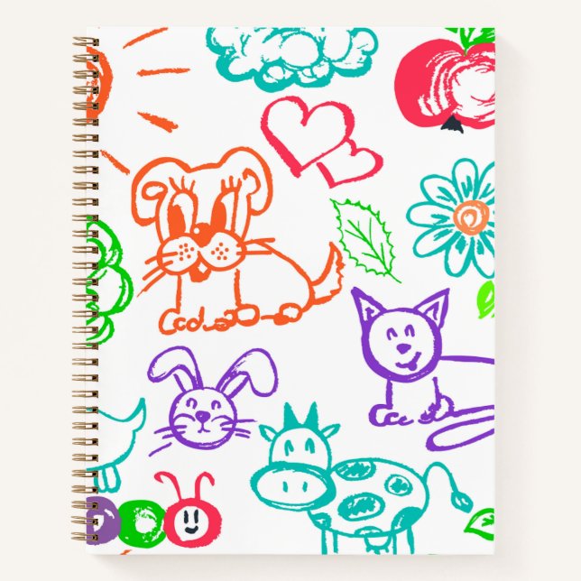 Personalisiertes Kinderbuch Notizbuch (Vorderseite)