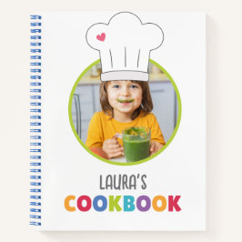 Personalisiertes Kinderkochbuch (Ihr Foto) Notizbuch