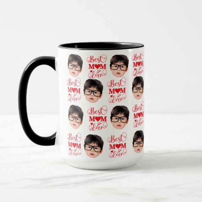 Personalisiertes Kinderspiel Foto Mama, Weihnachte Tasse (Links)