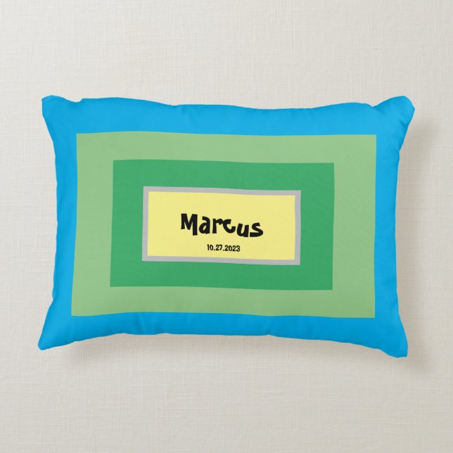 Personalisiertes Kinderzimmer Akzent Pillow Dekokissen (Rückseite)