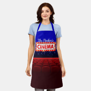 Personalisiertes Kino Familienzimmer Schürze