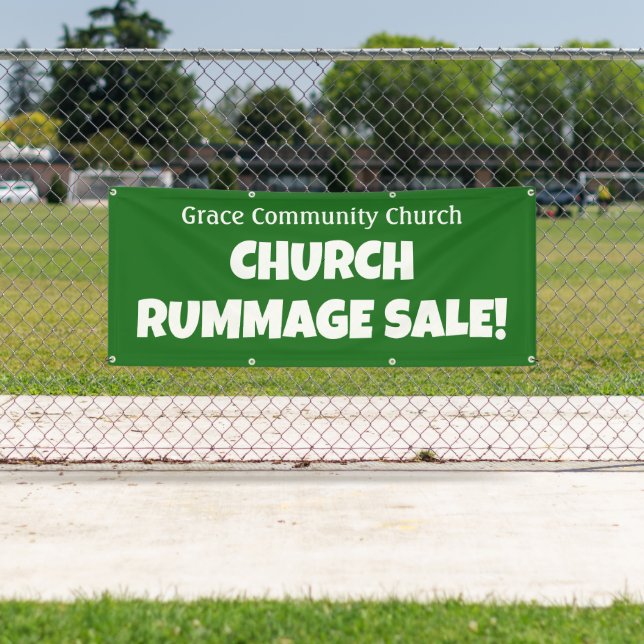 Personalisiertes KirchenRummage Verkauf! Banner (Insitu)