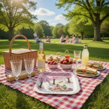 Personalisiertes Kirschblüten-Picknick-Quadrat