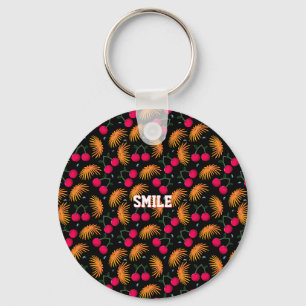 Personalisiertes Kirschblütenmuster-Geschenk Schlüsselanhänger