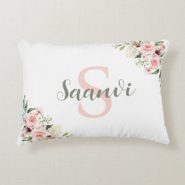 Personalisiertes Kissen mit Initial-, Name- und Ro