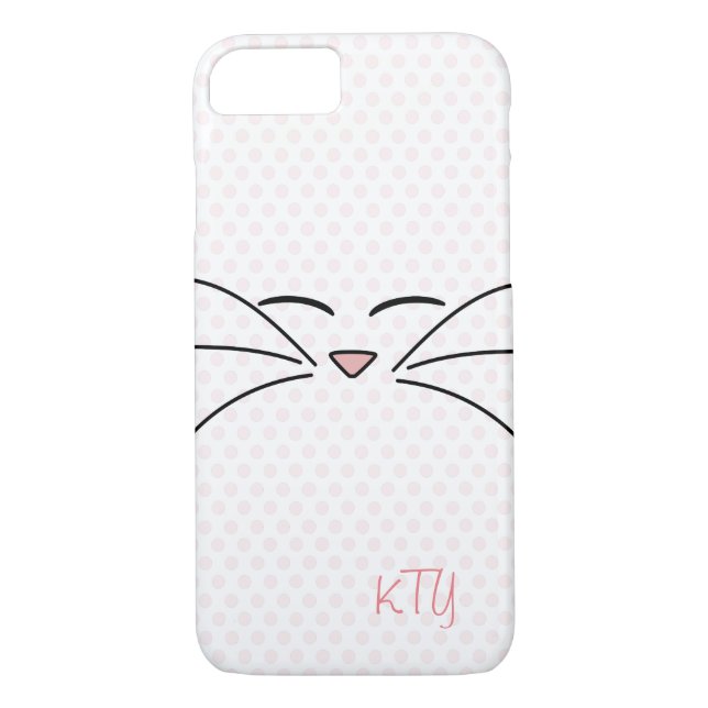 Personalisiertes Kitty-Gesicht Case-Mate iPhone Hülle (Rückseite)