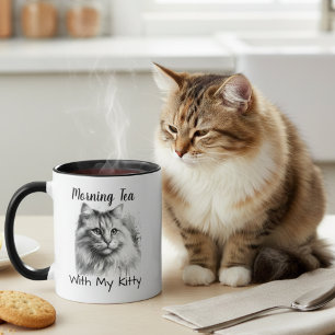 Personalisiertes Kitty-Zeichnungsfoto Tasse