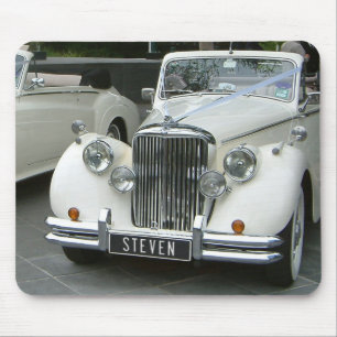 Personalisiertes klassisches Auto mit Ihrem Namen! Mousepad