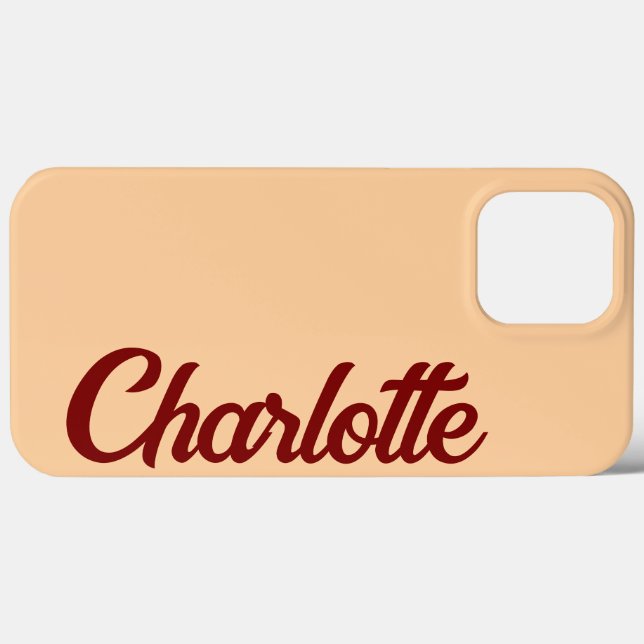Personalisiertes klassisches, elegantes Monogramm- Case-Mate iPhone Hülle (Rückseite (Horizontal))