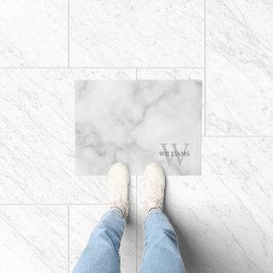 Personalisiertes klassisches Monogramm und Name Fußmatte