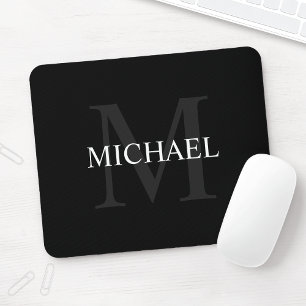 Personalisiertes klassisches Monogramm und Name Sc Mousepad