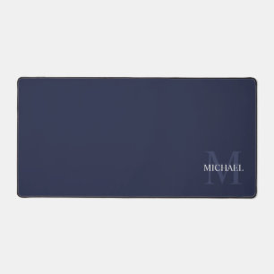 Personalisiertes klassisches Monogramm und Name Schreibtischunterlage