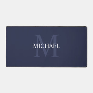 Personalisiertes klassisches Monogramm und Name Schreibtischunterlage