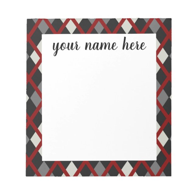 Personalisiertes klassisches Notepad Notizblock (Vorderseite)