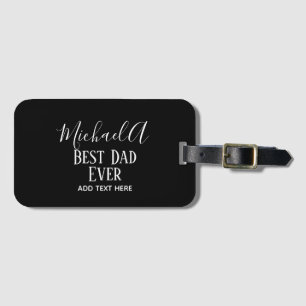 Personalisiertes klassisches Schwarz-Weiß-Geschenk Gepäckanhänger