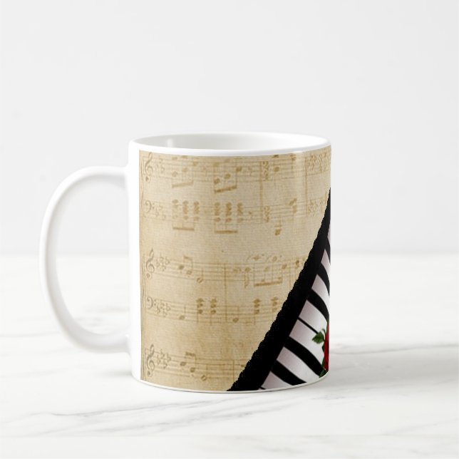 Personalisiertes Klavier befestigt Tasse (Links)