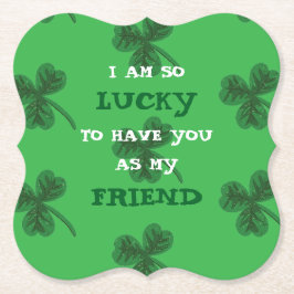 Personalisiertes Kleeblatt St. Patrick's Day Unter Untersetzer
