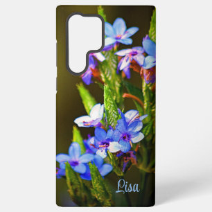 Personalisiertes kleines blaues Blumen-Samsung-Etu Samsung Galaxy Hülle