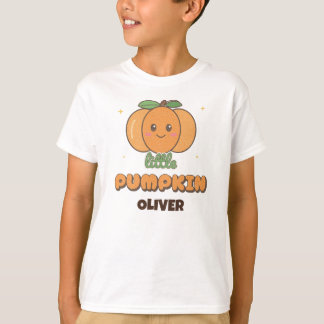 Personalisiertes Kleines Kürbis-Kinder-Halloween-H T-Shirt