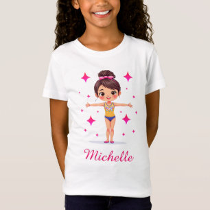 Personalisiertes kleines Turnermädchen, Turnermädc T-Shirt
