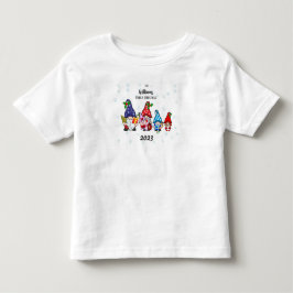 Personalisiertes Kleinkind Familie Gnome Kleinkind T-shirt