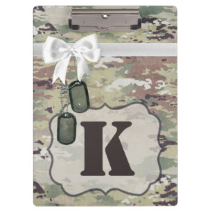 Personalisiertes Klemmbrett Armee OCP Tarnuniform 